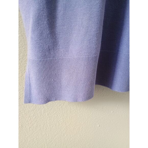 Splendid short sleeve sweater purple lavender super soft cozy quiet Luxury small - Picture 6 of 11